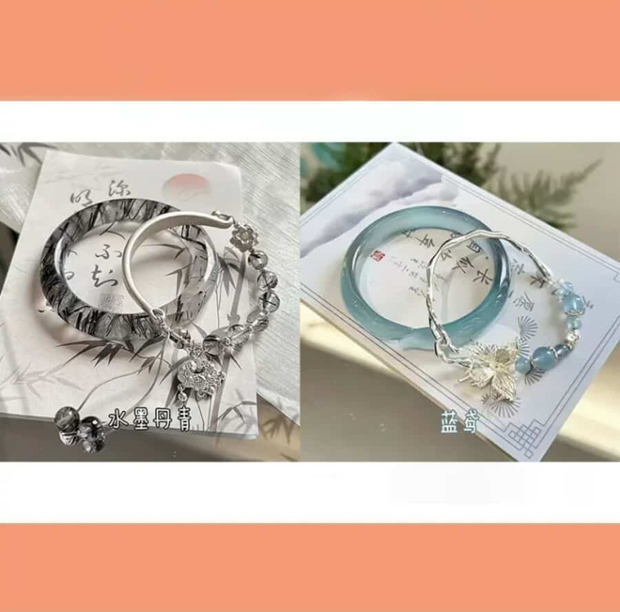 Vòng tay bình an hình bướm cao cấp
